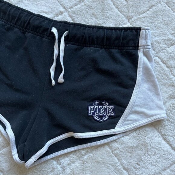 Victoria's Secret PINK | Black and White Varsity shorts | Size Medium - Picture 5 of 12